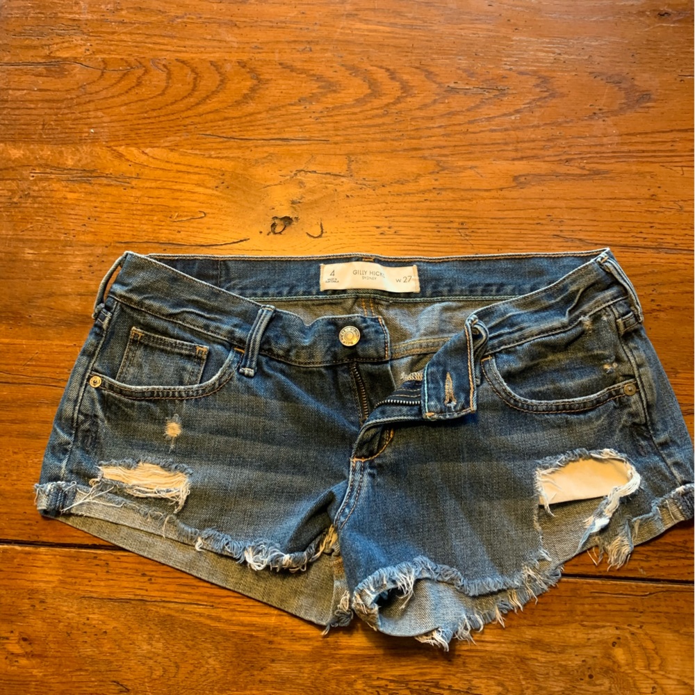 Gilly Hicks distressed denim shorts